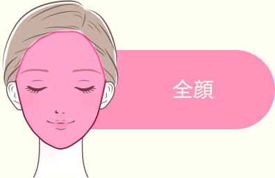 お試しスポット治療(全顔)のイメージ